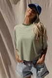 Clover Club Stripe Tee