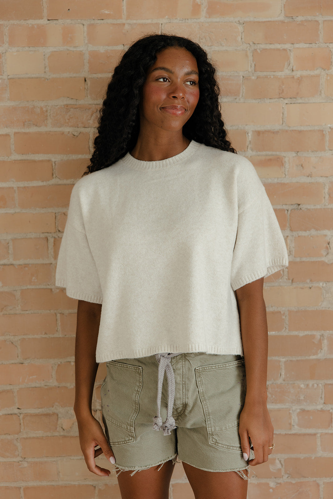 Quiet Morning Short Sleeve Sweater