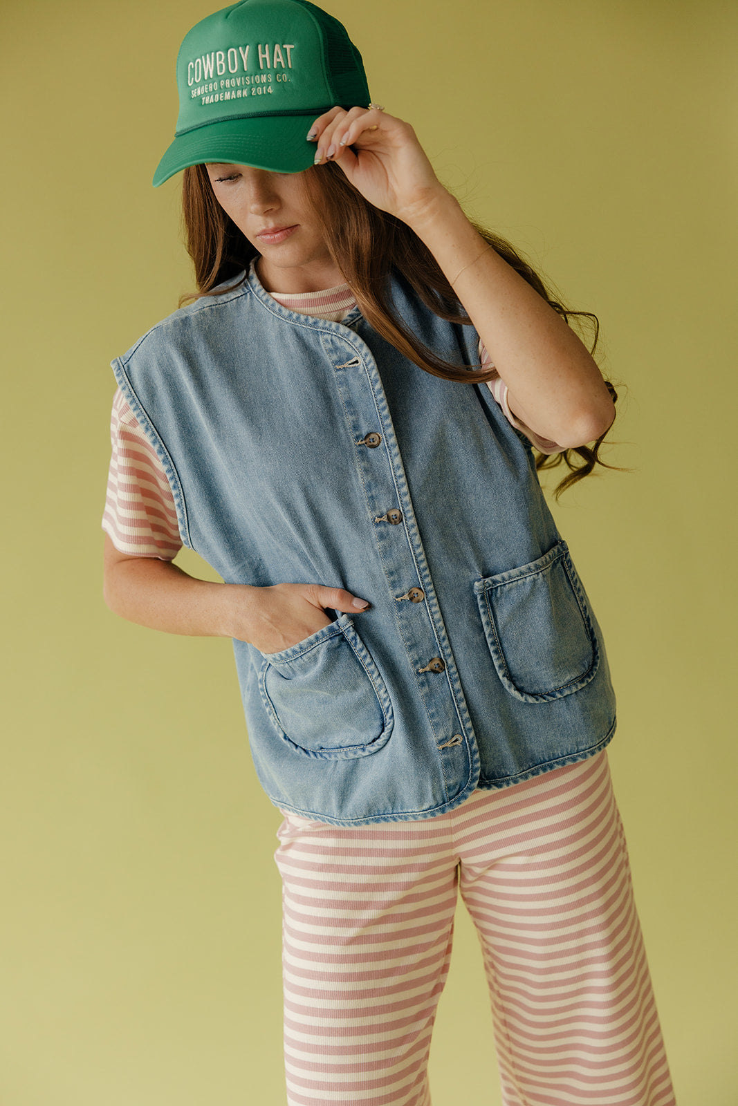 The Right Moves Denim Vest