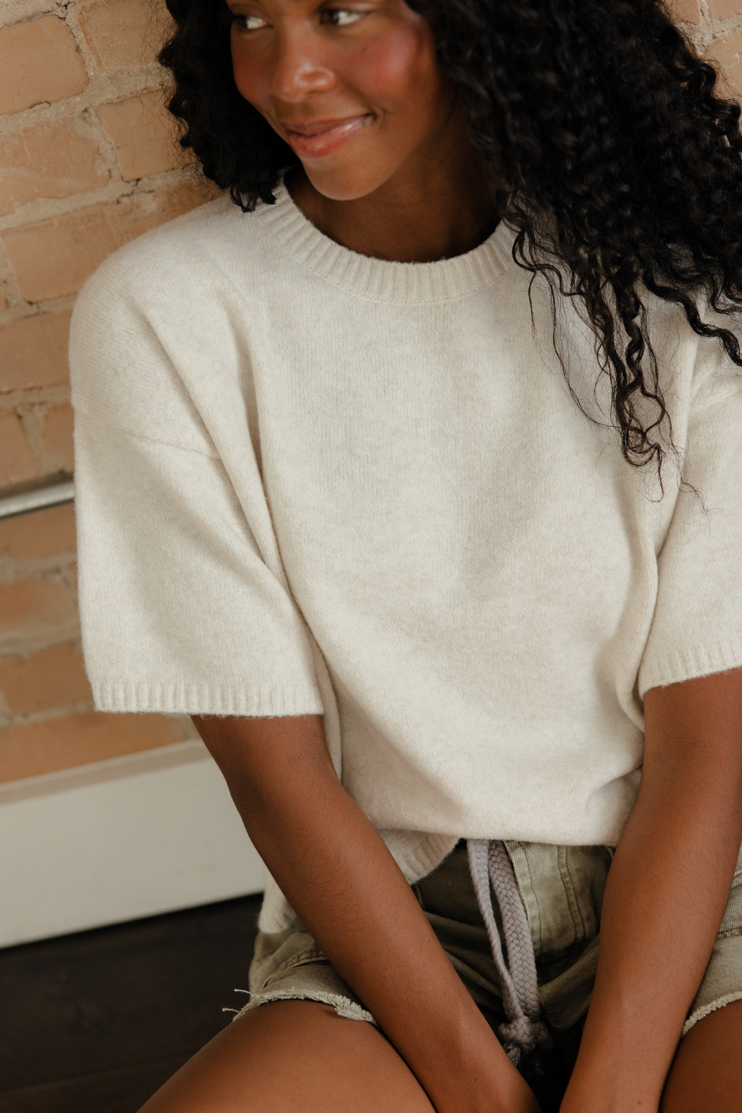 Quiet Morning Short Sleeve Sweater