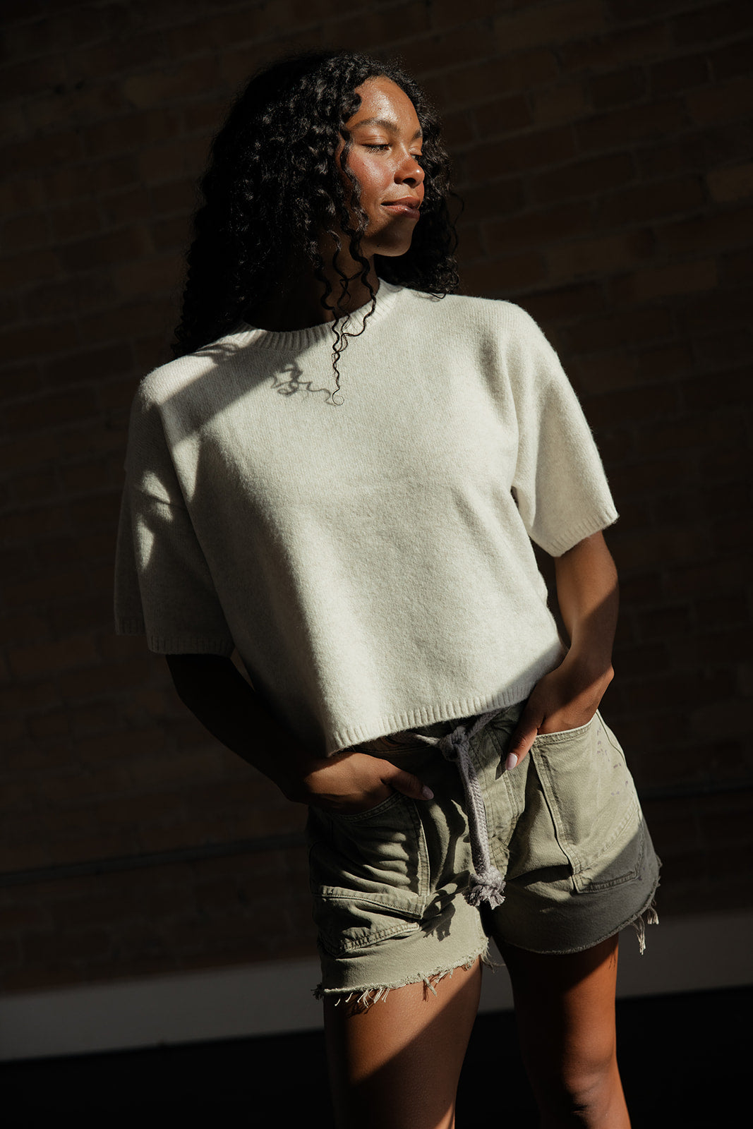 Quiet Morning Short Sleeve Sweater