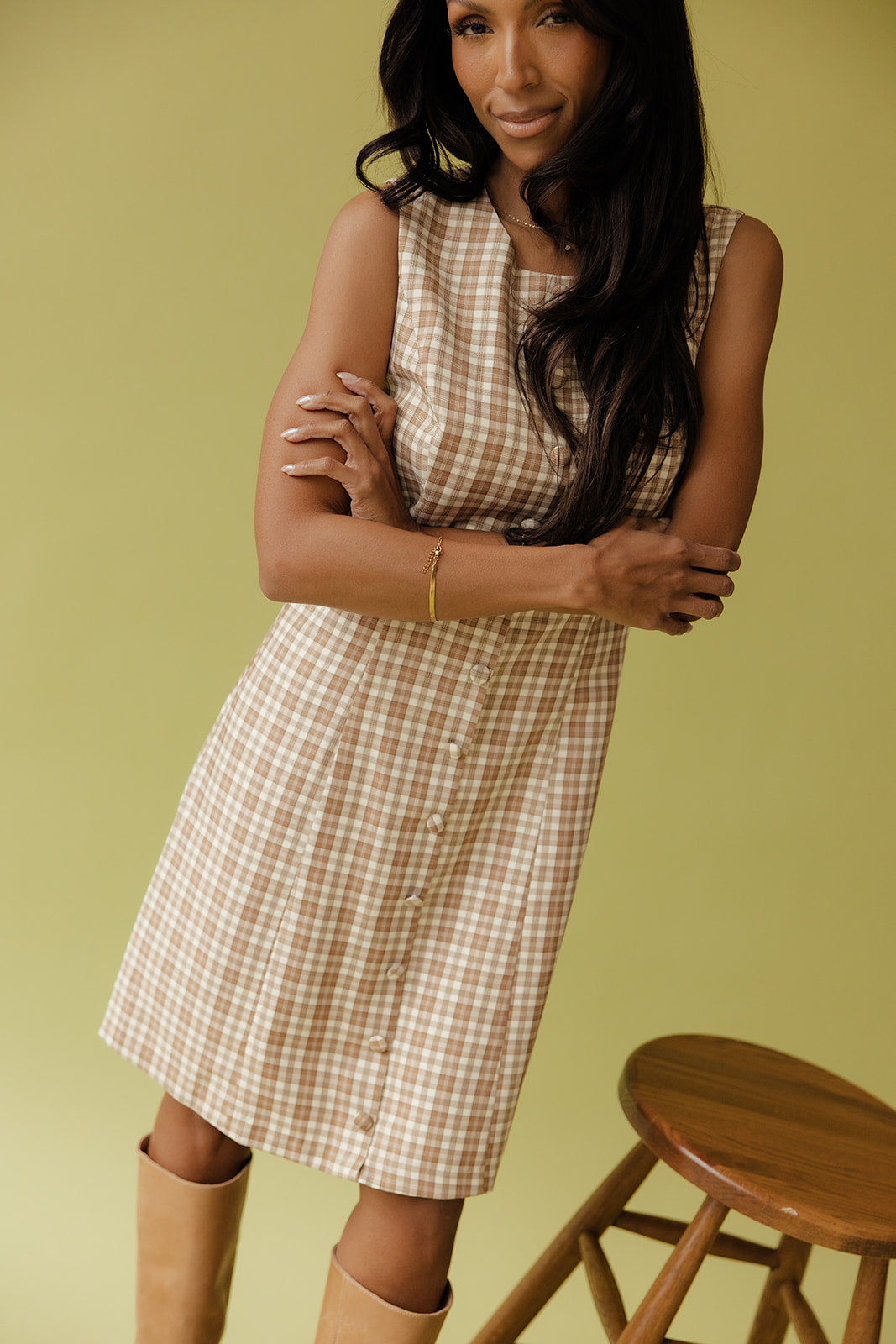 Oakwood Plaid Tank Dress