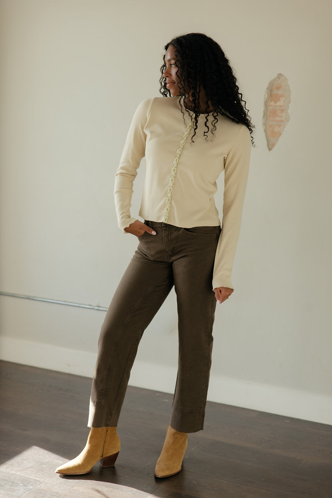 Refined Edge Button Top