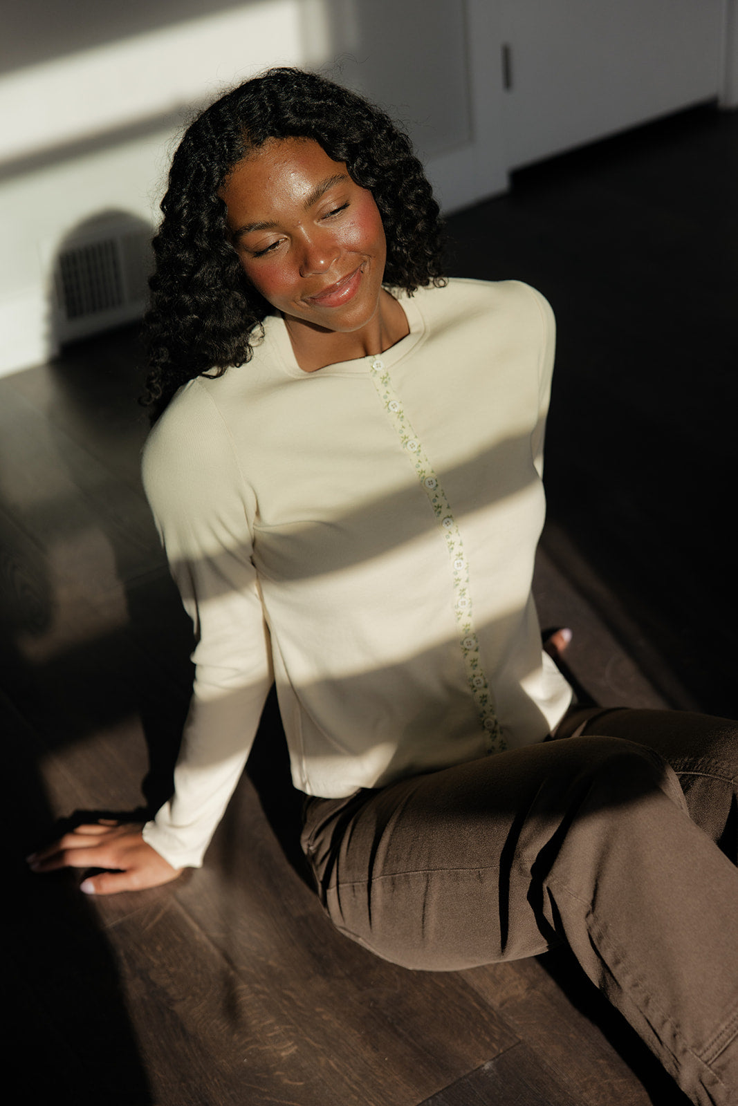 Refined Edge Button Top