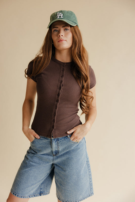 Espresso Button Top