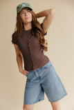 Espresso Button Top