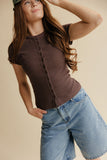Espresso Button Top