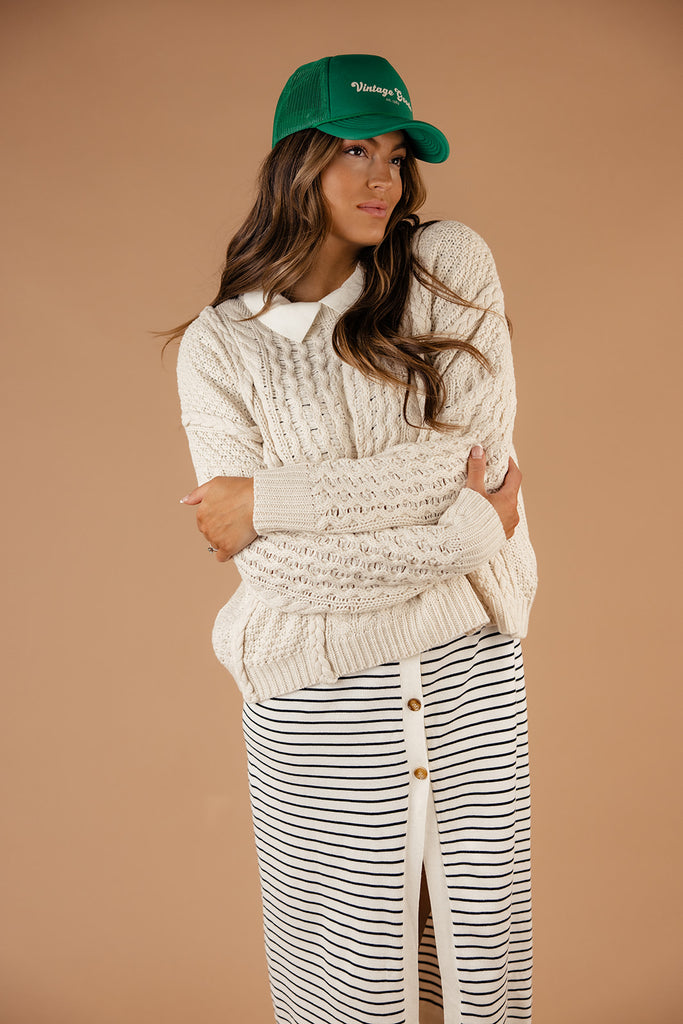 The Marin Cable Knit Sweater