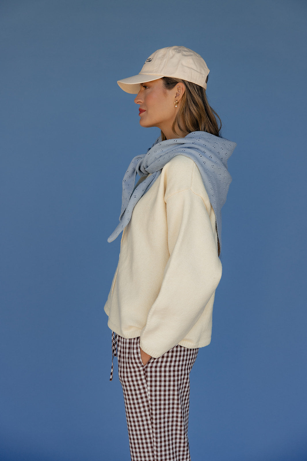 Carina Pointelle Wrap Scarf