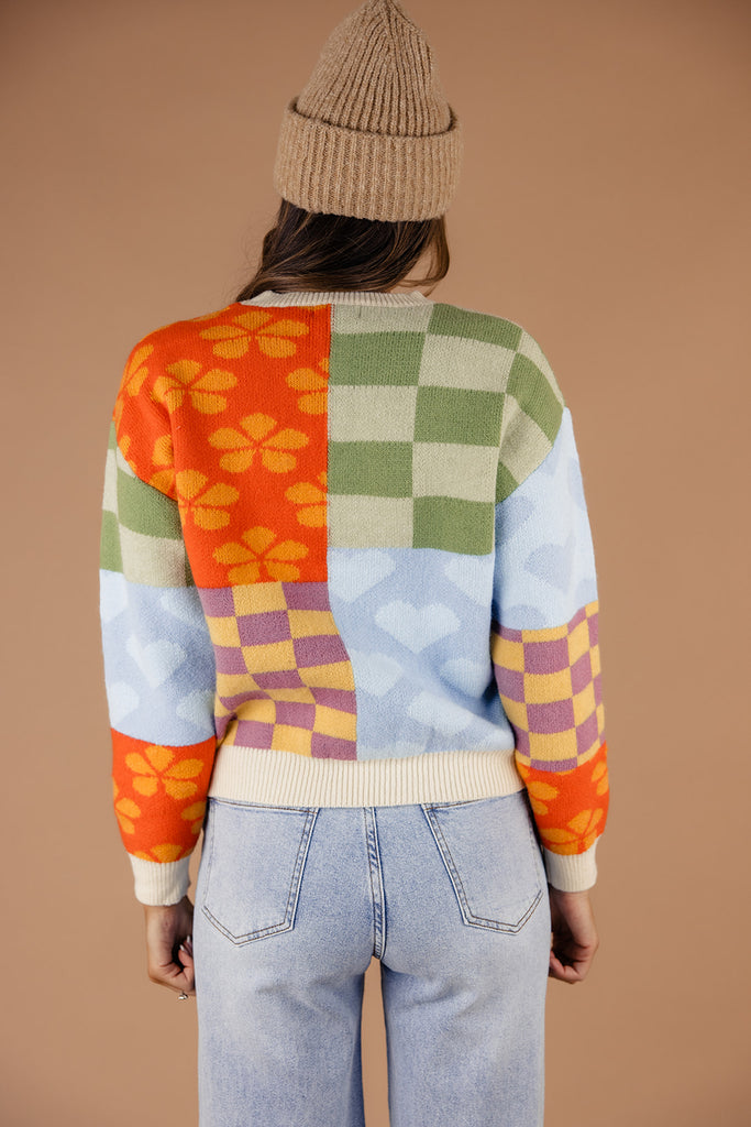 Crowded Room Patchwork Sweater