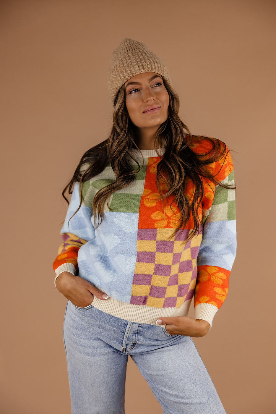 Crowded Room Patchwork Sweater