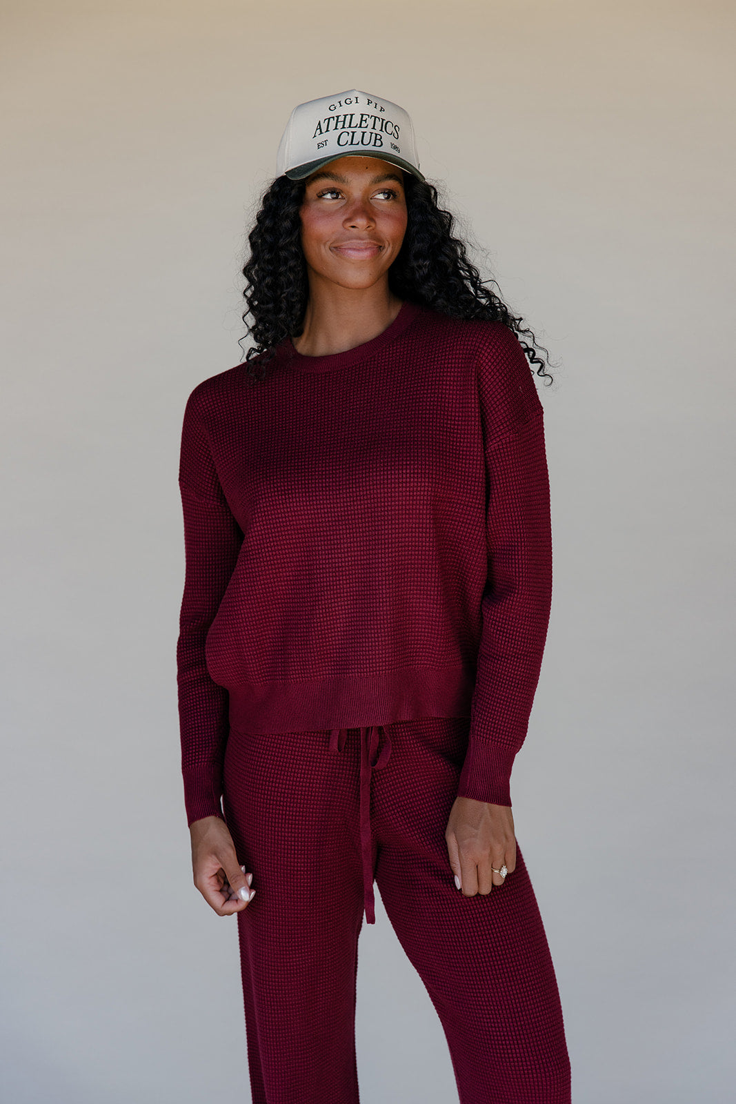 Morning Market Waffle Sweater