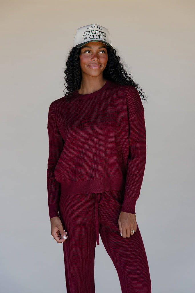 Morning Market Waffle Sweater