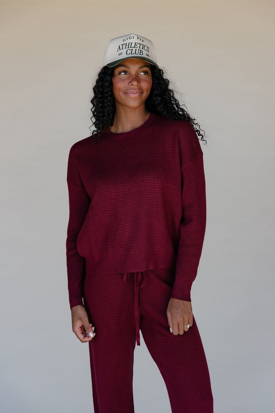 Morning Market Waffle Sweater