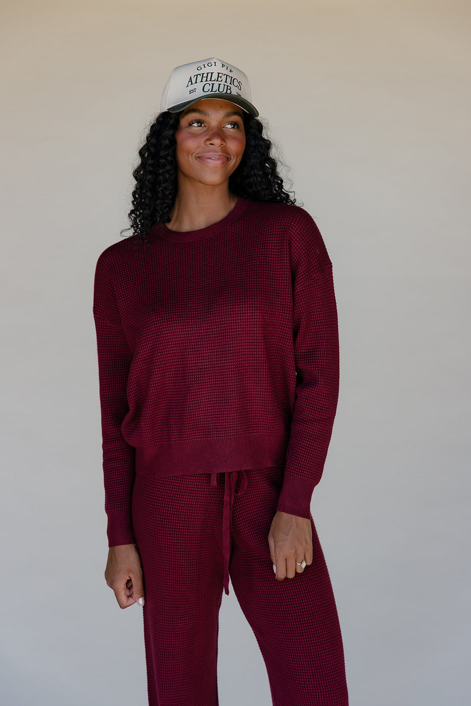 Morning Market Waffle Sweater