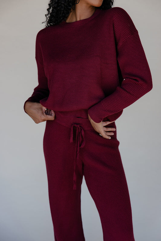 Morning Market Waffle Sweater