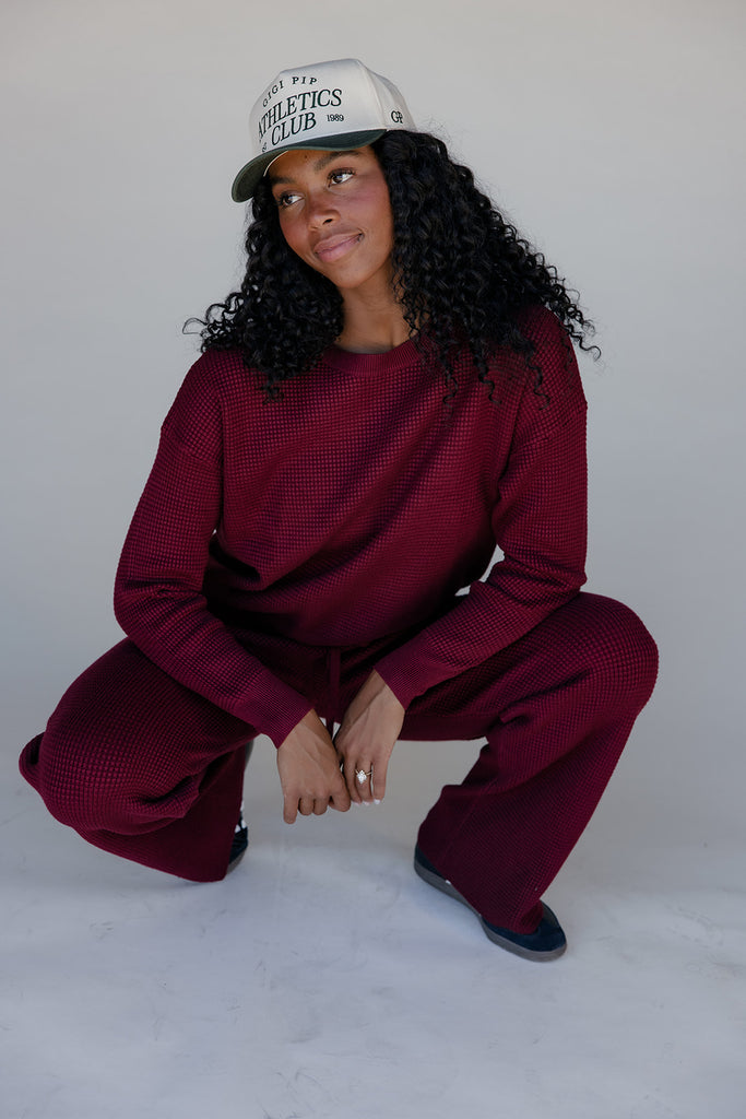 Morning Market Waffle Sweater