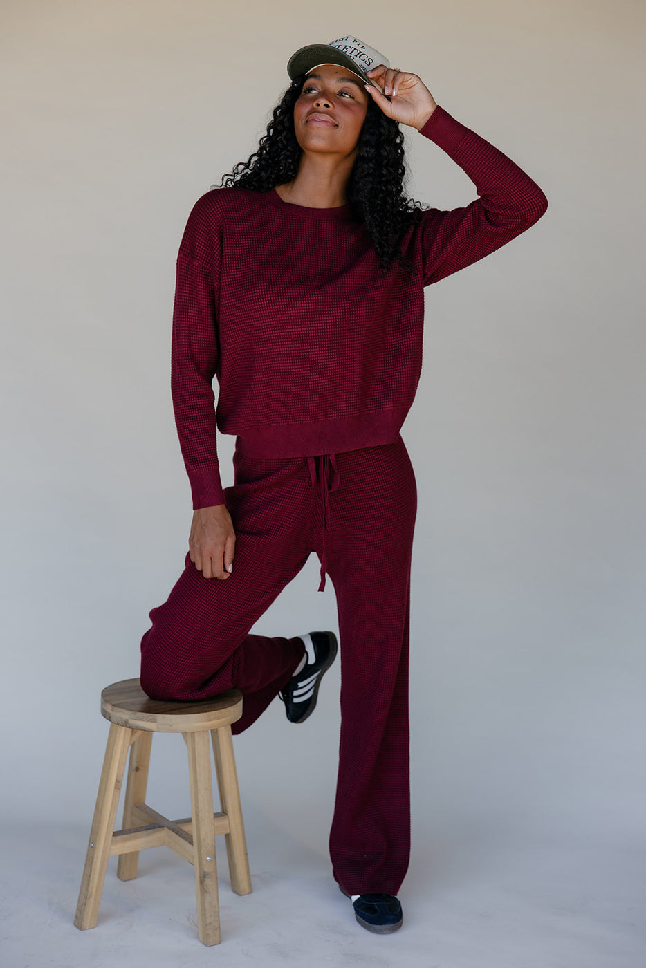 Morning Market Waffle Sweater