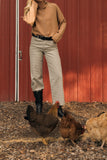 Stone Gingham Pants