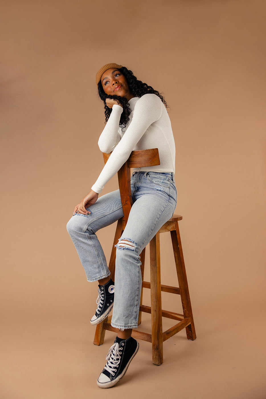 Light Wash Distressed Jeans - On Trend Jeans