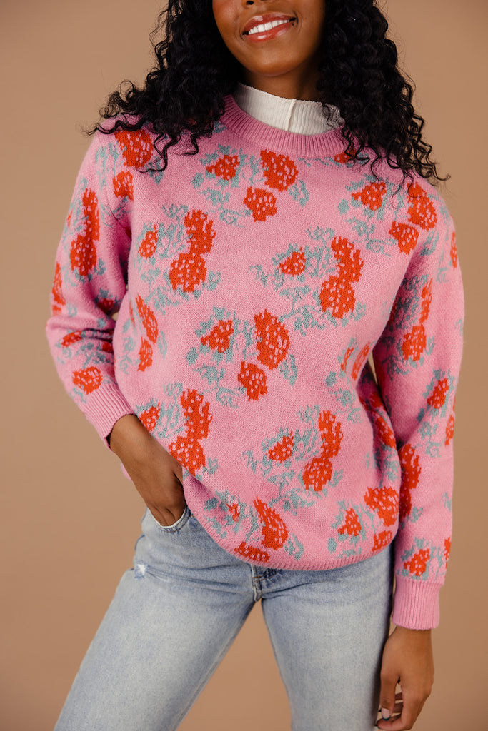 Strawberry Swirl Sweater