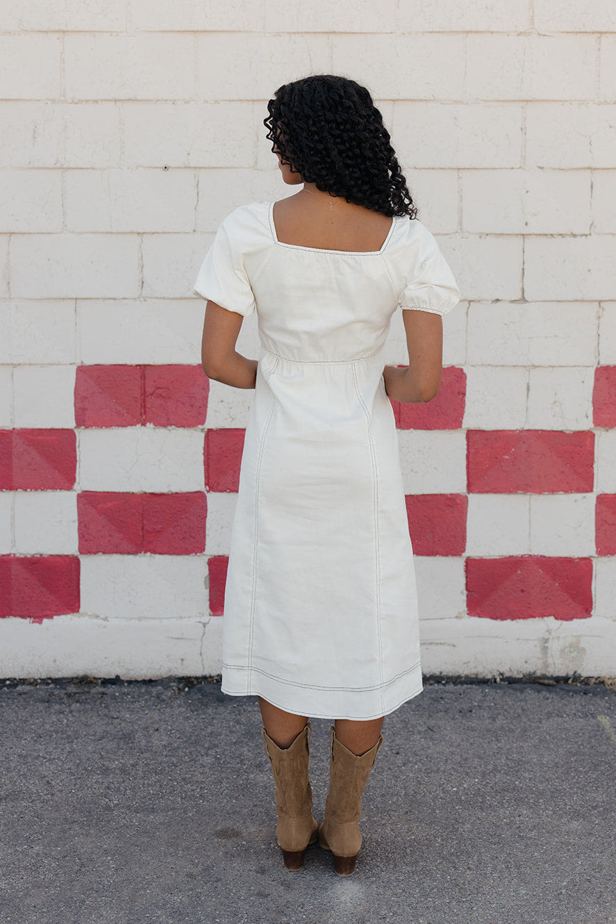 Sweet Tea Puff Sleeve Dress