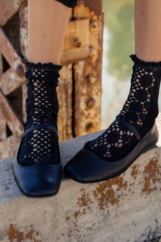 Free People Rubies Crochet Socks