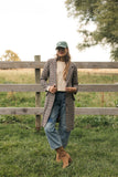 Checking In Plaid Coat