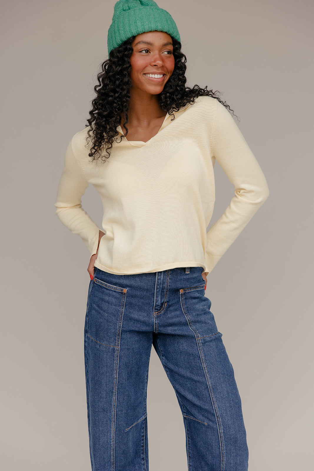 Mellow Yellow Collared Sweater