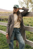 Checking In Plaid Coat