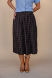 Plaid and Proper Midi Skirt