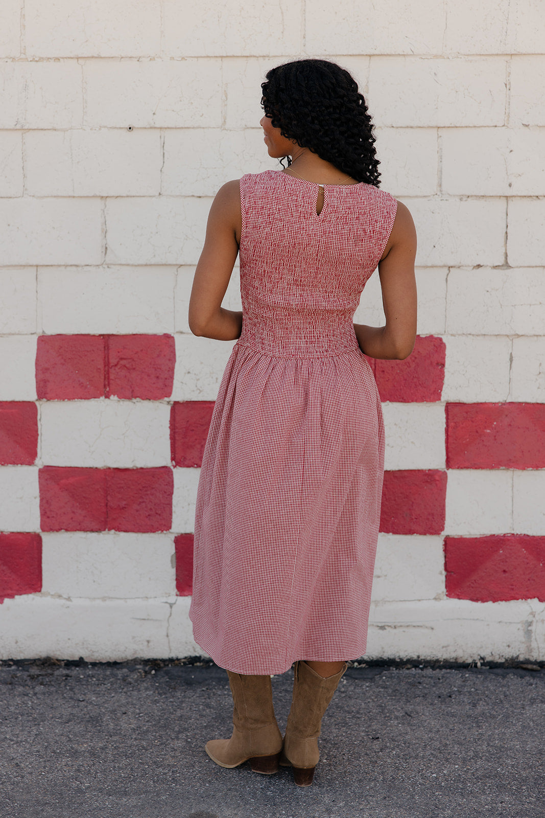 Americana Highway Gingham Dress