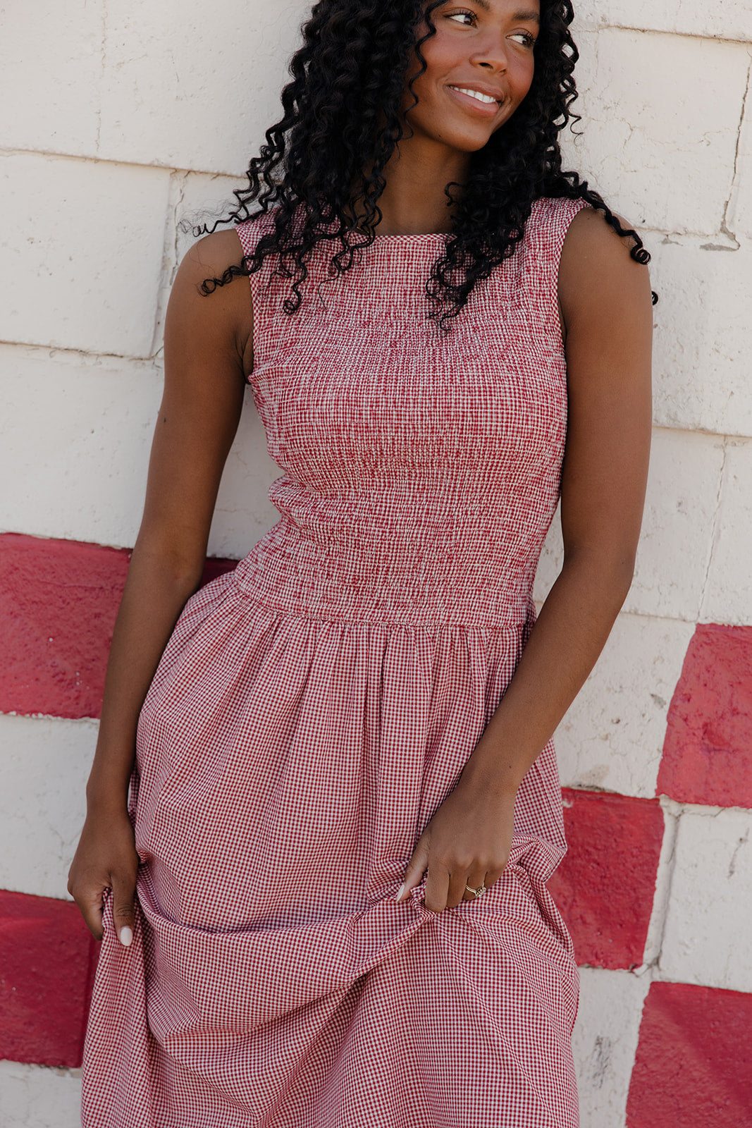 Americana Highway Gingham Dress
