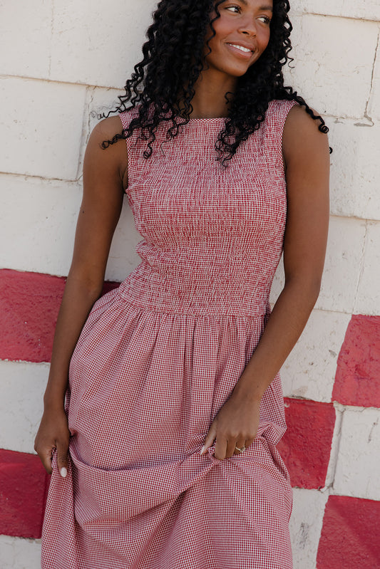 Americana Highway Gingham Dress
