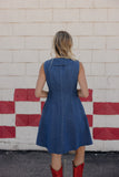 Downtown Denim Collared Dress