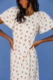 Sacia Flutter Sleeve Dress