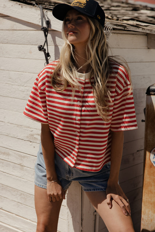 Firecracker Button Down Top