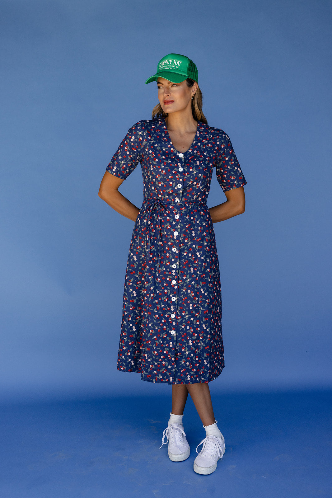 The Cherry Button Down Dress