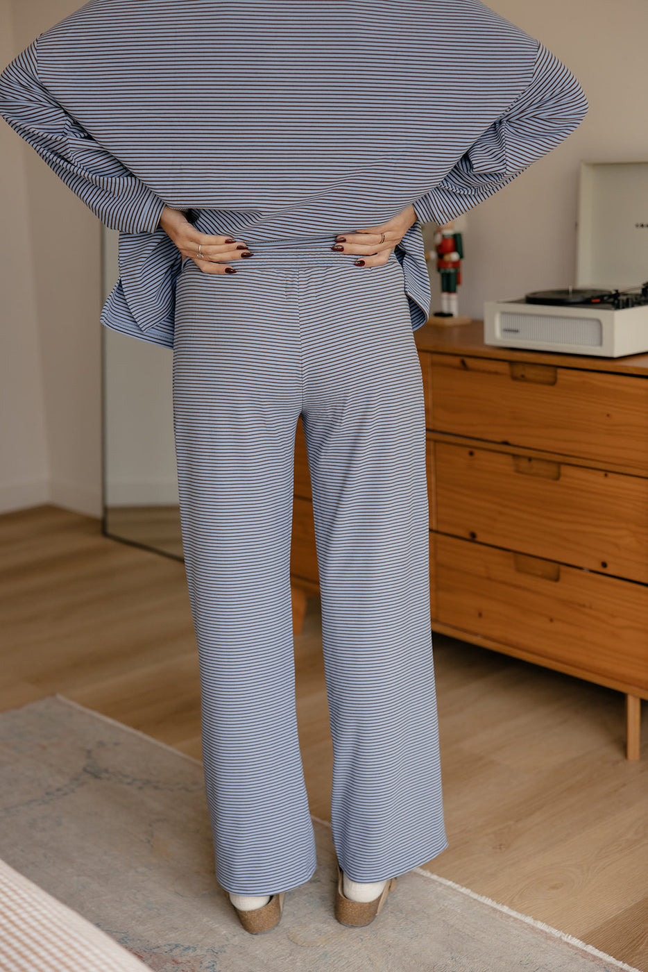 Cozy Cloud Stripe Pants