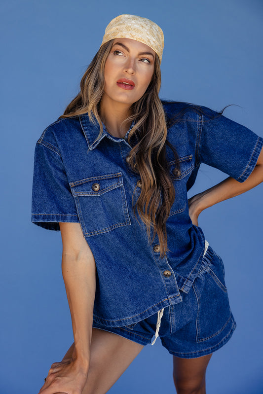 Can You Dig It Denim Top