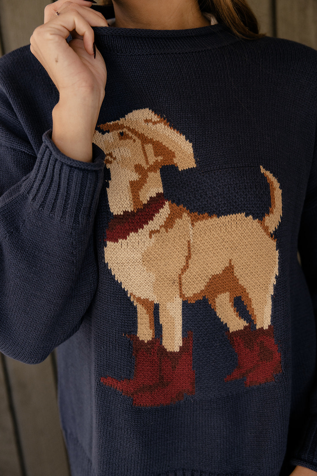 Pup In Boots Sweater