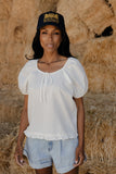 Parade Day Ruffle Blouse