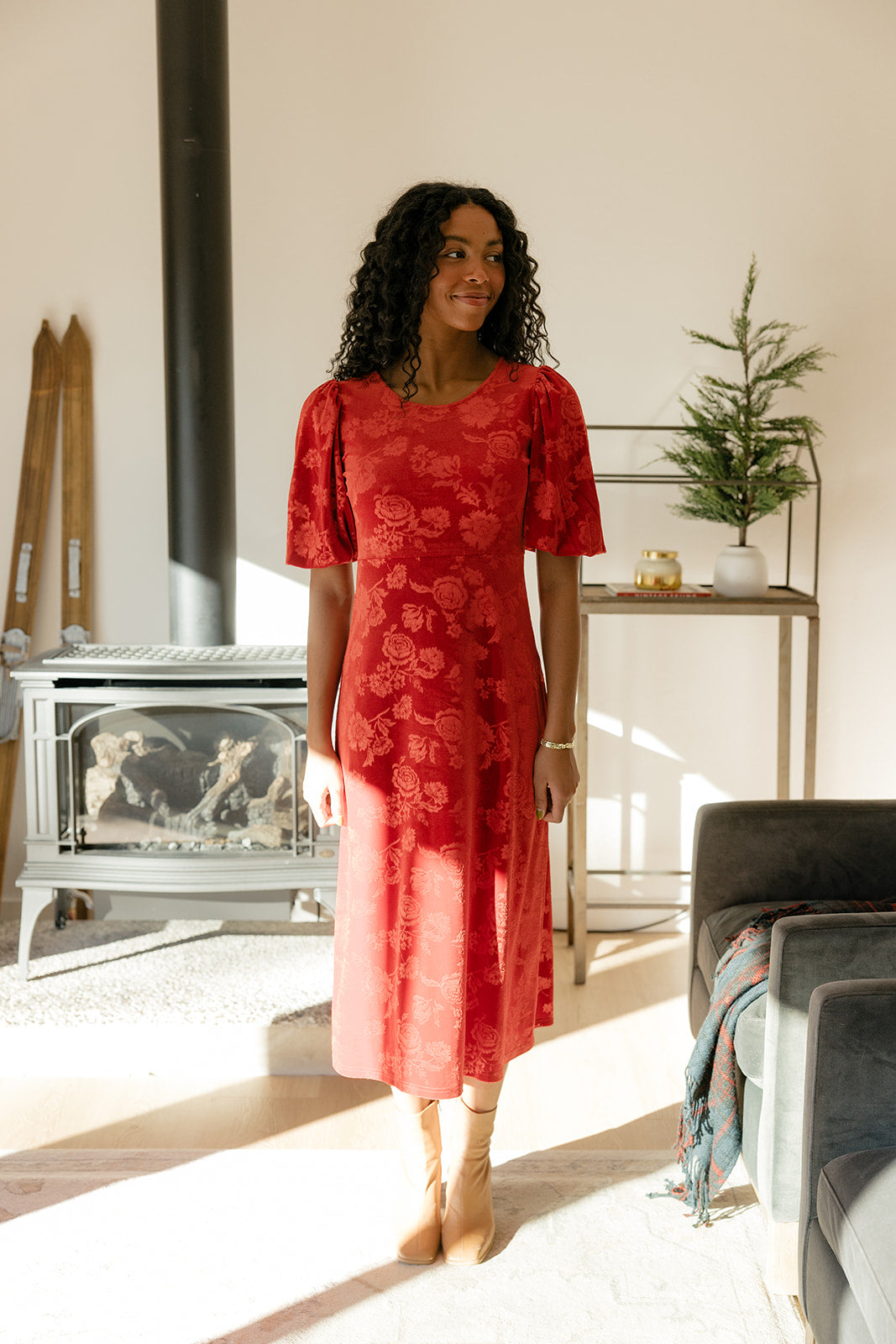 Poise Puff Sleeve Dress