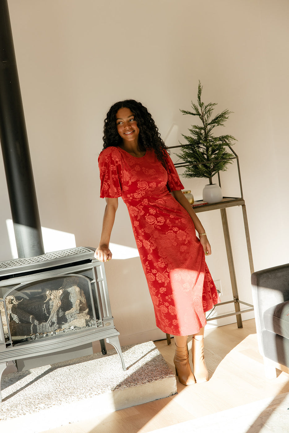 Poise Puff Sleeve Dress