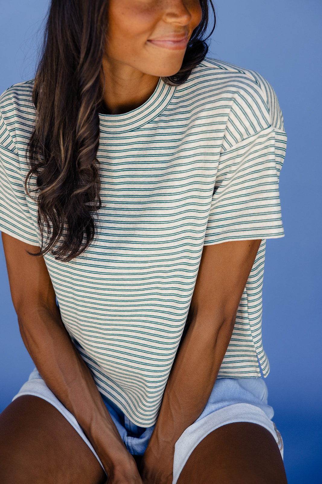 Cozy Casual Striped Tee