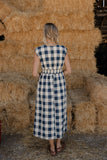 Starry Nights Plaid Midi