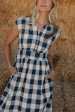 Starry Nights Plaid Midi