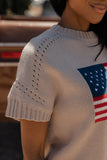 Old Glory Short Sleeve Sweater