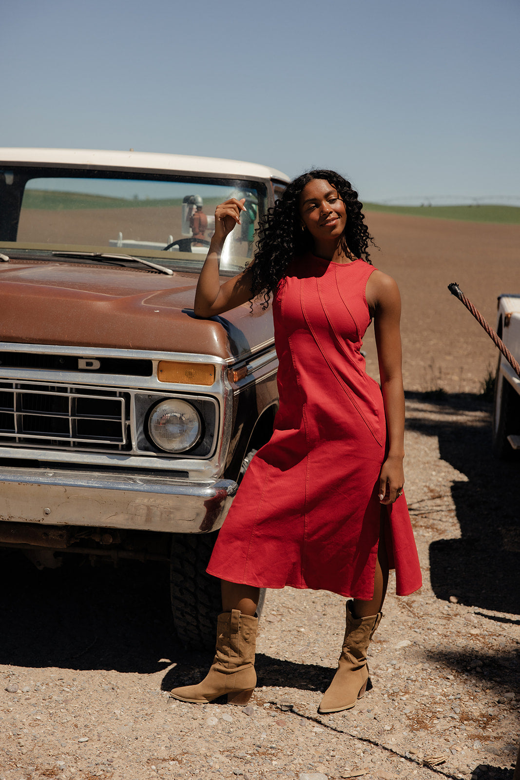 Vintage Sparkler Midi Dress