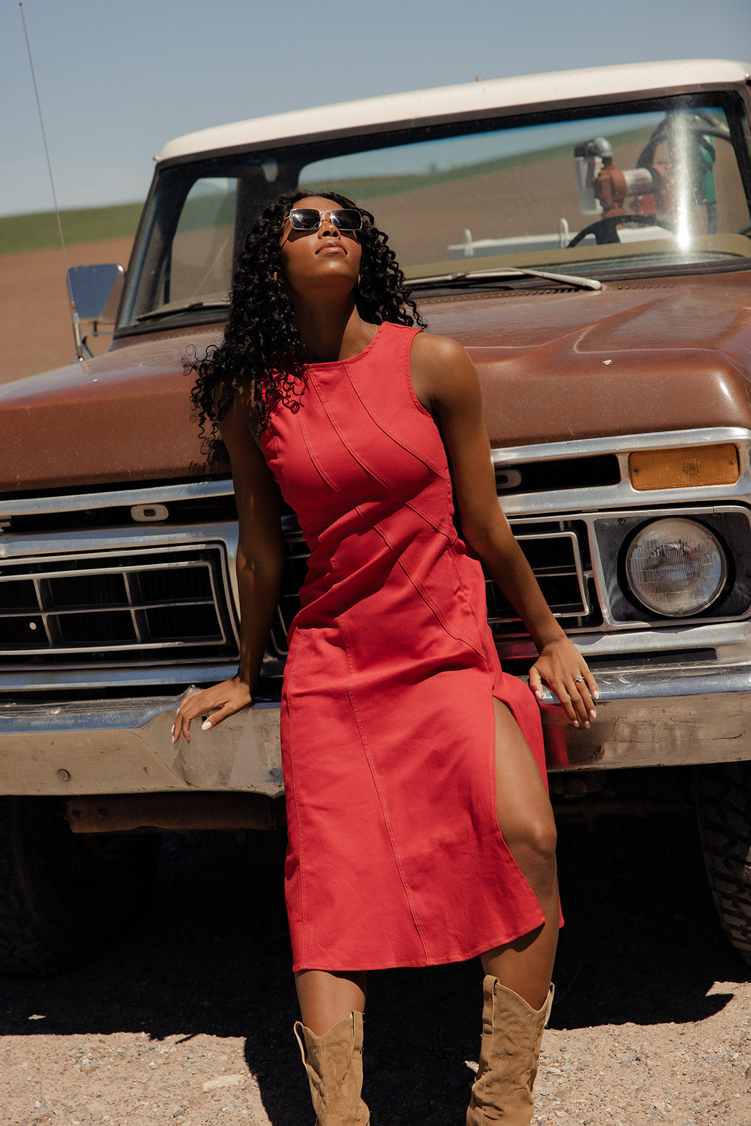 Vintage Sparkler Midi Dress